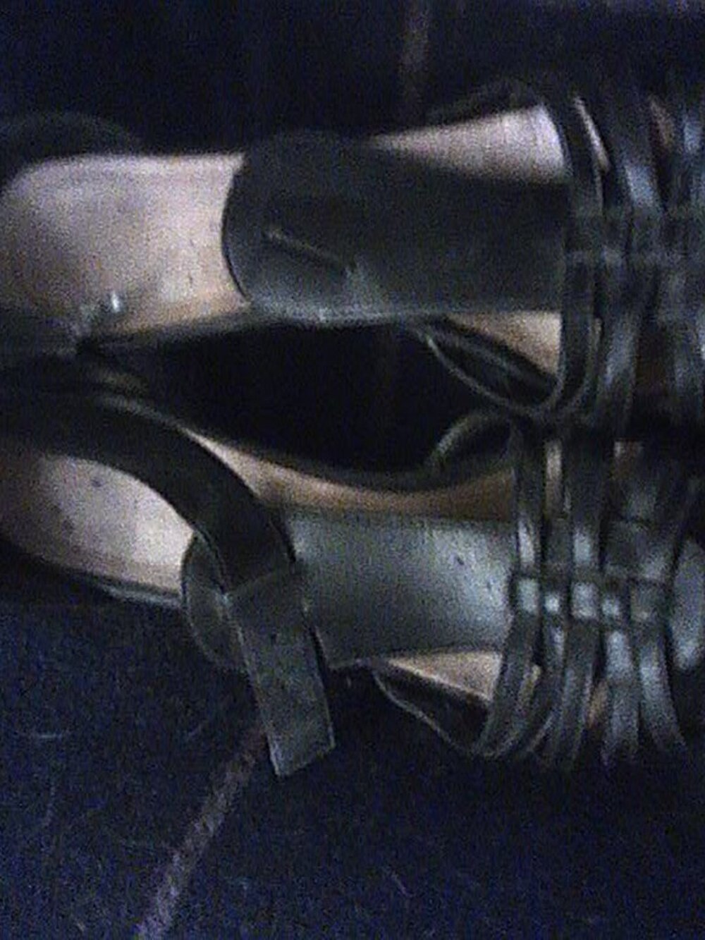 Women’s Black Open‑Toe Heels